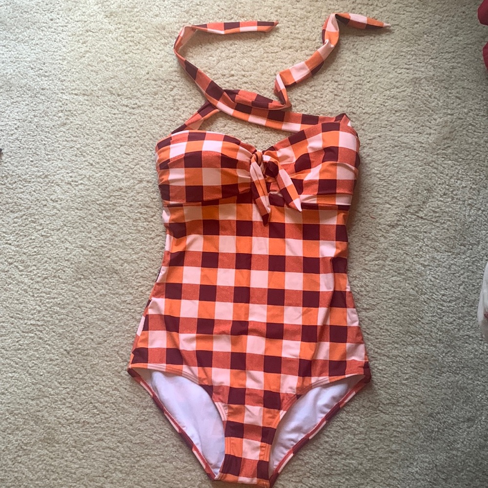 Cute Gingham ONE PIECE Bathing Suit